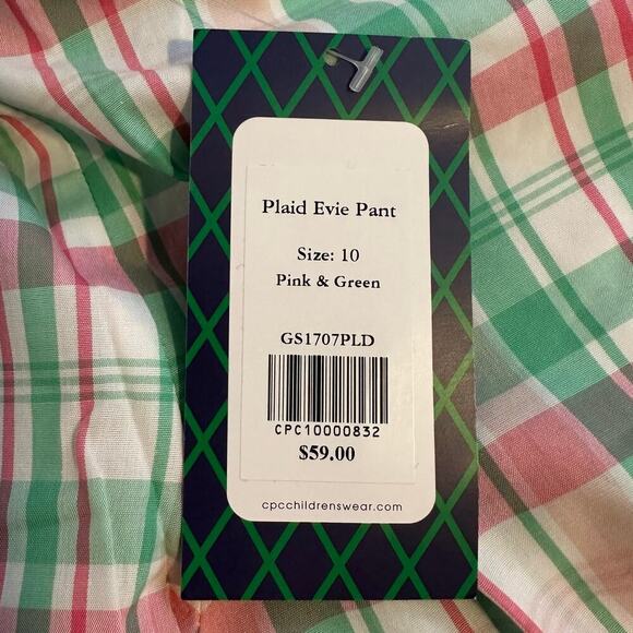 NWT Classic Prep Childrenswear Pastel Plaid Evie Pants Girls - Picture 9 of 11